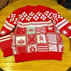 Christmas Sweater Merry Microdose Ugly Sweater Sz XL